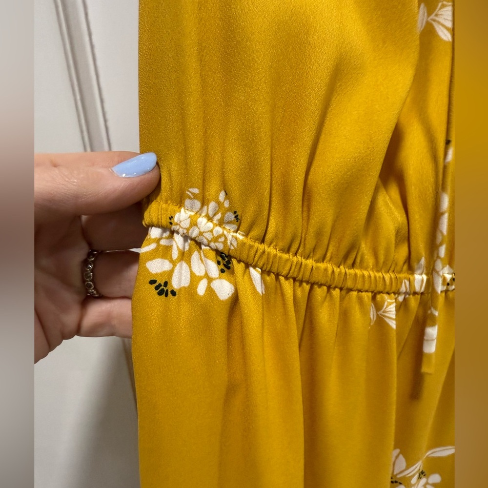 Ann Taylor LOFT Yellow Midi Dress SP - Picture 4 of 12